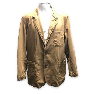 Duluth Trading Co Jacket Canvas Fire Hose Presentation Khaki Coat Sport Large